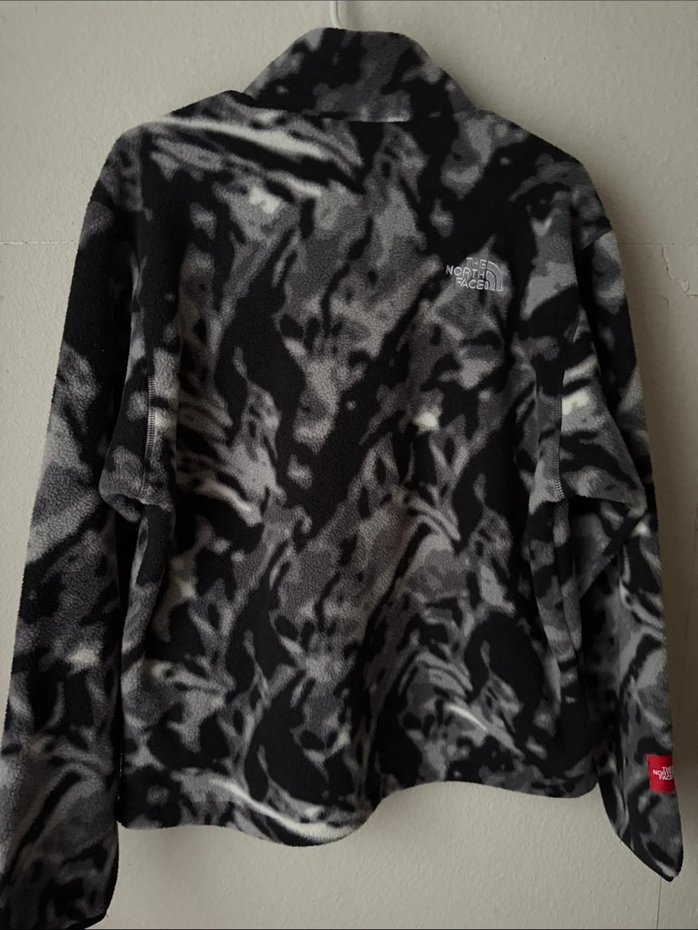 The North Face Black & Gray Marbled Quarter-Zip Fleece